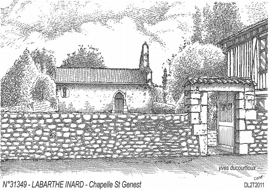N 31349 - LABARTHE INARD - chapelle st genest